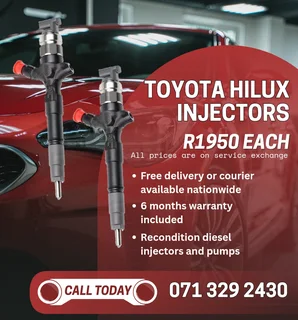 Toyota Hilux Injectors For Sale With Warranty Included