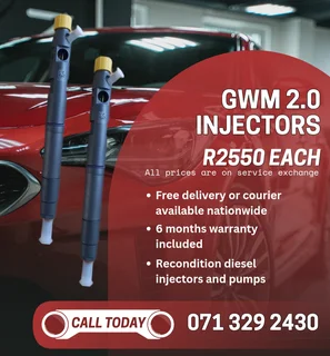 Gwm 2.0 Injectors For Sale With Warranty Included