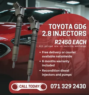 Toyota Gd6 2.8 Injectors For Sale With Warranty