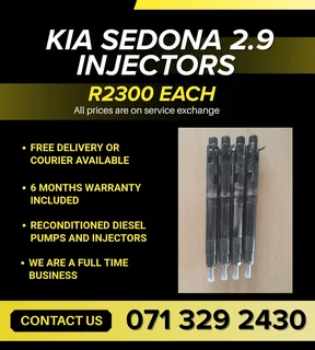 Kia Sedona 2.9 Injectors For Sale With