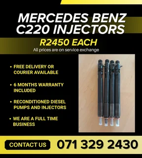 Mercedes Benz C220 Injectors For Sale With Warranty Included