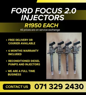 Ford Focus 2.0 Injectors For Sale With Warranty