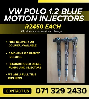 Vw Polo 1.2 Blue Motion Injectors For Sale With Warranty
