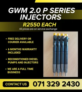 Gwm 2.0 P Series Injectors For Sale With Warranty
