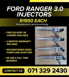 Ford Ranger 3.0 Injectors For Sale With Warranty Included