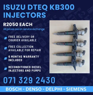 Isuzu Dteq Kb300 Injectors For Sale With Warranty Included