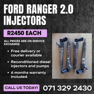 Ford Ranger 2.0 Injectors For Sale With Warranty Included