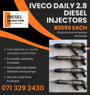 Iveco Daily 2.8 Injectors For Sale With Warranty