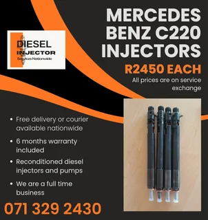 Mercedes Benz C220 Injectors For Sale With Warranty