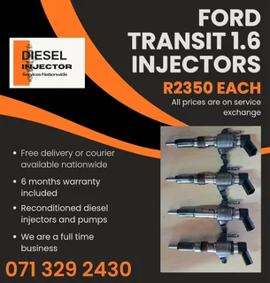 Ford Transit 1.6 Injectors For Sale With Warranty