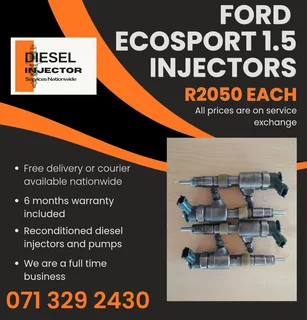 Ford Ecosport 1.5 Injectors For Sale With Warranty