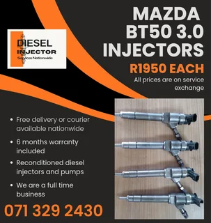 Mazda Bt50 3.0 Injectors For Sale With Warranty