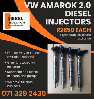 Vw Amarok 2.0 Injectors For Sale With Warranty