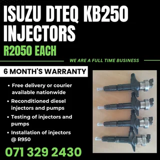 Isuzu Dteq Kb250 Injectors For Sale With Warranty
