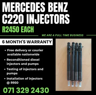 Mercedes Benz C220 Injectors For Sale With Warranty Included