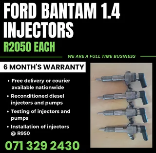 Ford Bantam 1.4 Injectors For Sale With Warranty