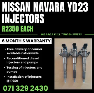 Nissan Navara 2.3 Injectors For Sale With