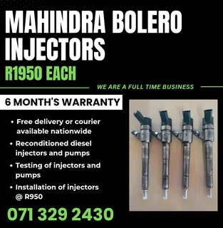 Mahindra Bolero Injectors For Sale With Warranty Included
