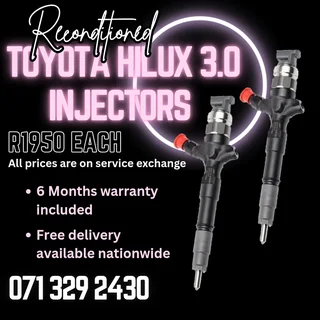 Toyota Hilux 3.0 Injectors For Sale With Warranty
