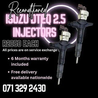 Isuzu Dteq 2.5 Injectors For Sale With Warranty