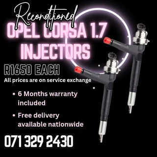 Opel Corsa 1.7 Injectors For Sale With Warranty
