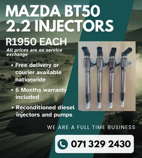 Mazda Bt50 2.2 Injectors For Sale With Warranty Included