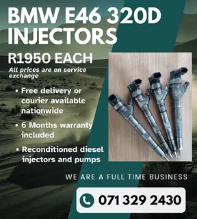 Bmw E46 320d Injectors For Sale With Warranty Included