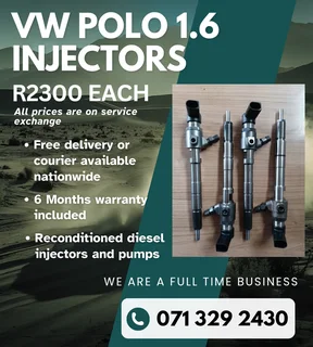 Vw Polo 1.6 Injectors For Sale With Warranty Included