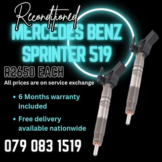 Mercedes Benz Sprinter 519 Injectors For Sale With Warranty Included In