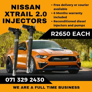 Nissan Xtrail 2.0 Injectors For Sale With Warranty Included