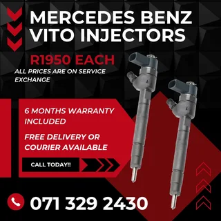 Mercedes Benz Vito Injectors For Sale With Warranty Included