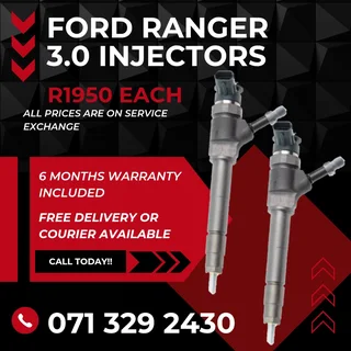Ford Ranger 3.0 Injectors For Sale With Warranty Included