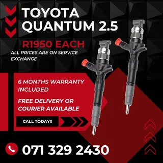 Toyota Quantum 2.5 Injectors For Sale With Warranty Included