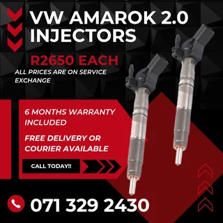 Vw Amarok 2.0 Injectors For Sale With Warranty Included