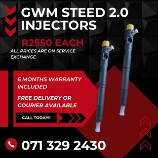 Gwm Steed 2.0 Injectors For Sale With Warranty