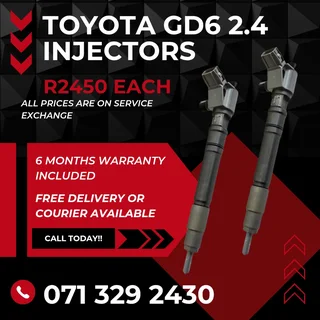 Toyota Gd6 2.4 Injectors For Sale With Warranty Included