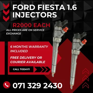 Ford Fiesta 1.6 Injectors For Sale With Warranty