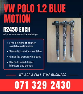 Vw Polo 1.2 Blue Motion Injectors For Sale With Warranty