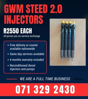 Gwm Steed 2.0 Injectors For Sale With Warranty Included