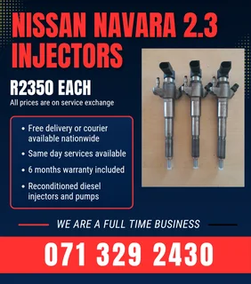 Nissan Navara 2.3 Injectors For Sale With Warranty Included