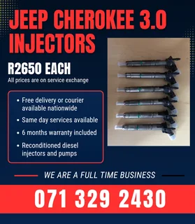 Jeep Cherokee 3.0 Injectors For Sale With Warranty