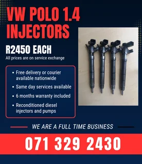 Vw Polo 1.4 Injectors For Sale With Warranty Included