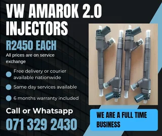 Vw Amarok 2.0 Injectors For Sale With Warranty Included In