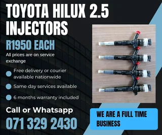Toyota Hilux 2.5 Injectors For Sale With Warranty