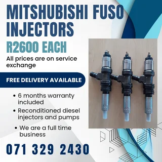 Mitshubishi Fuso Truck Injectors For Sale With Warranty Included