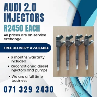 Audi 2.0 Injectors For Sale With Warranty Included