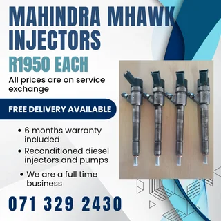 Mahindra Mhawk Injectors For Sale With Warranty Included