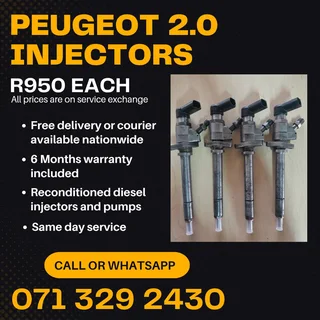 Peugeot 2.0 Injectors For Sale With Warranty Included