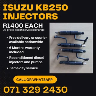 Isuzu Kb250 Injectors For Sale With Warranty Included