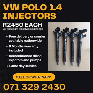 Vw Polo 1.4 Injectors For Sale With Warranty Included